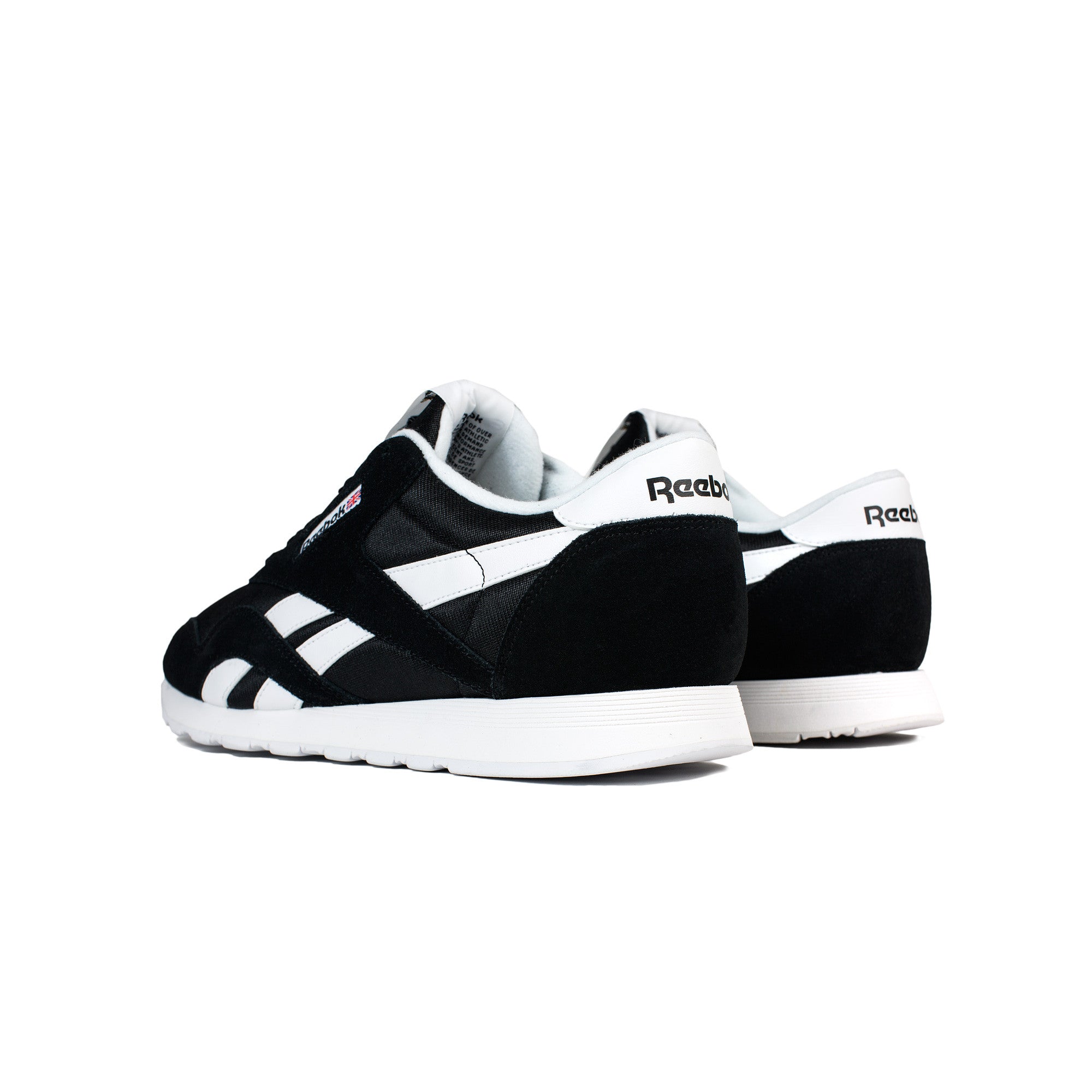 Reebok, Men's, Classic, Nylon, 6604, Black, White 