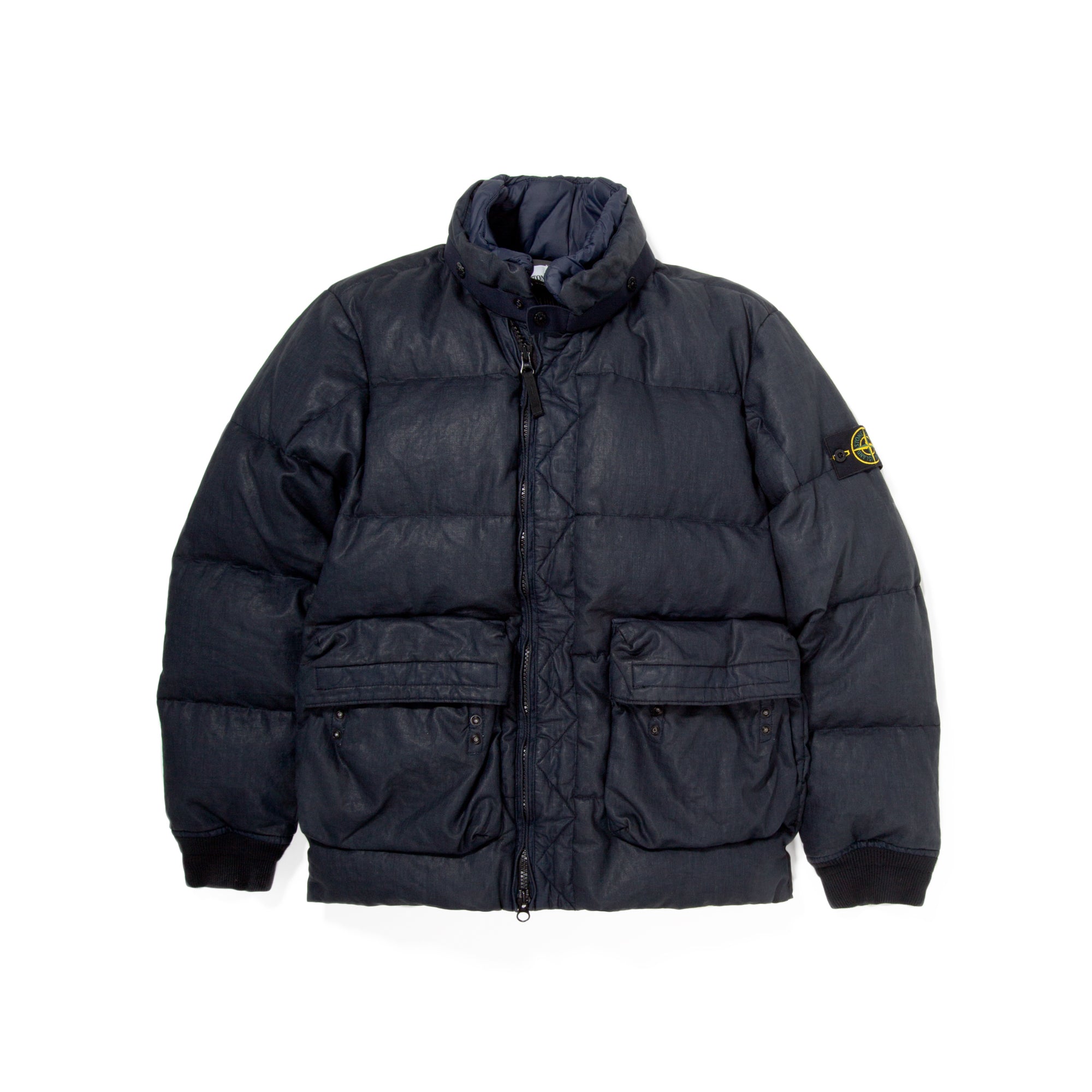 Stone Island Mens Lino Resinato Down-TC Jacket