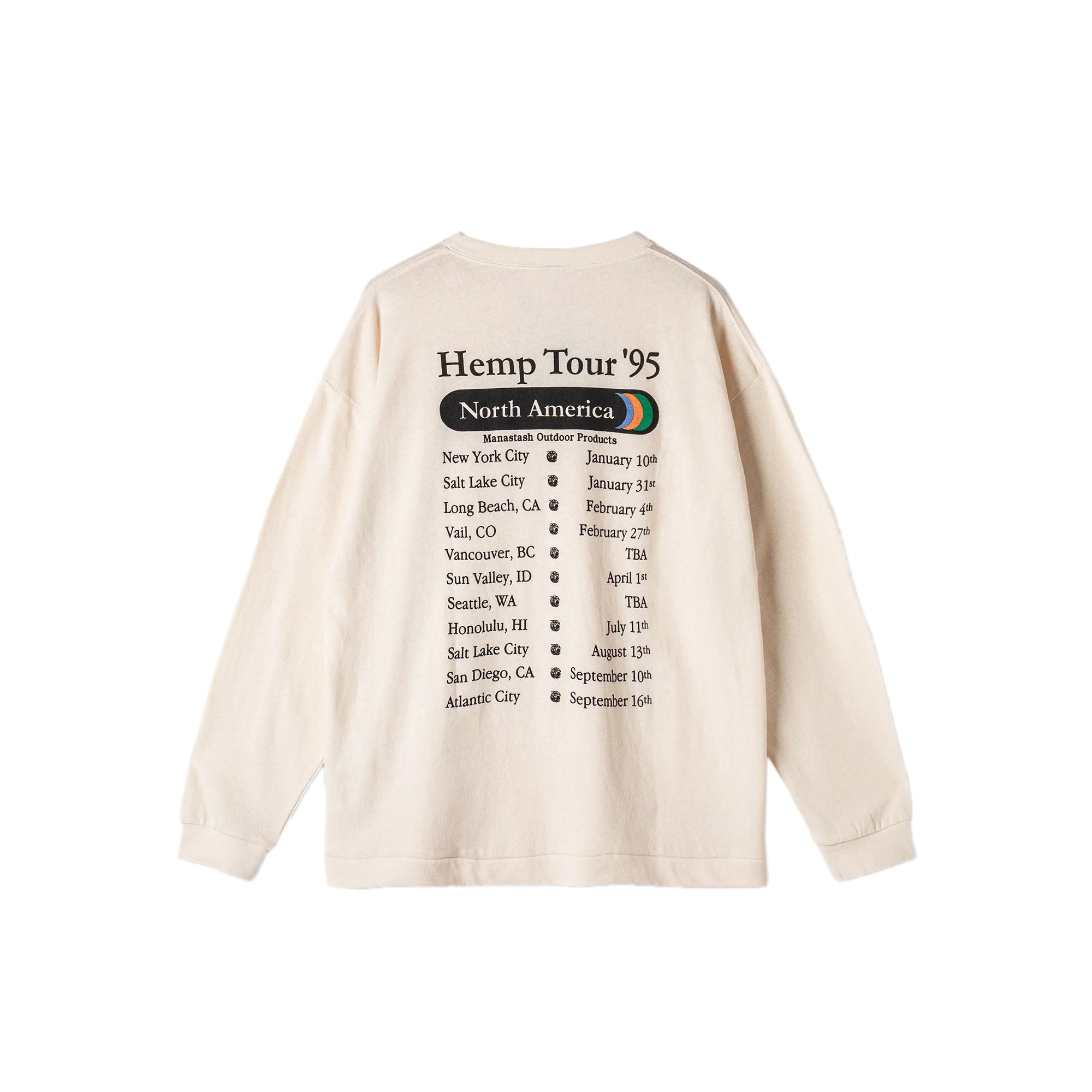 Manastash Mens Hemp LS Tee Hemp Tour (Natural)