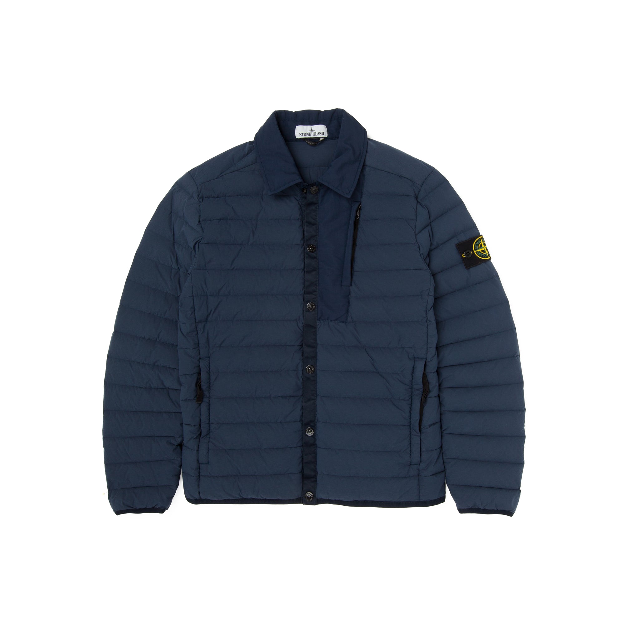 Stone Island Mens Loom Woven Down Chambers Jacket