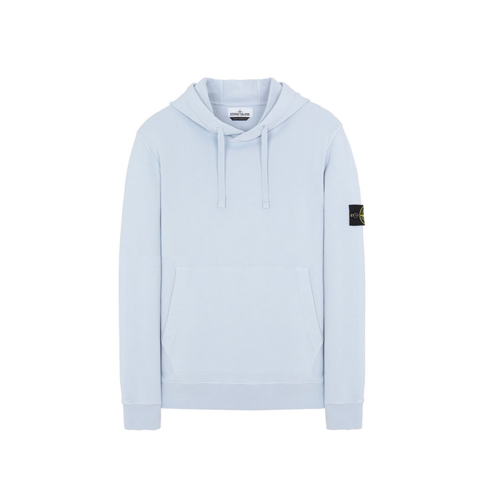 Stone Island Mens Garment-Dyed Fleece Hoodie