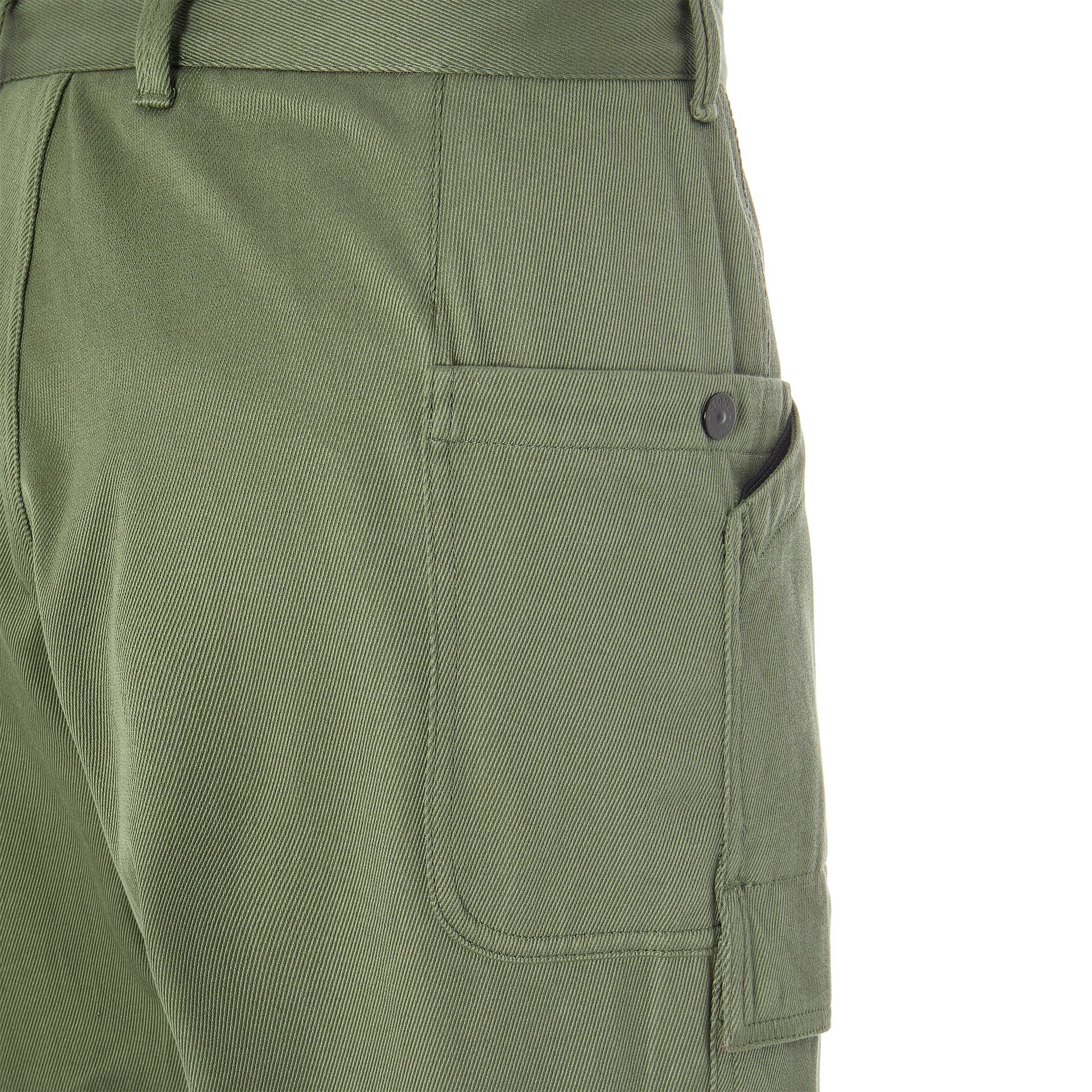 Stone Island Mens Straight Fit Cargo Pants Green