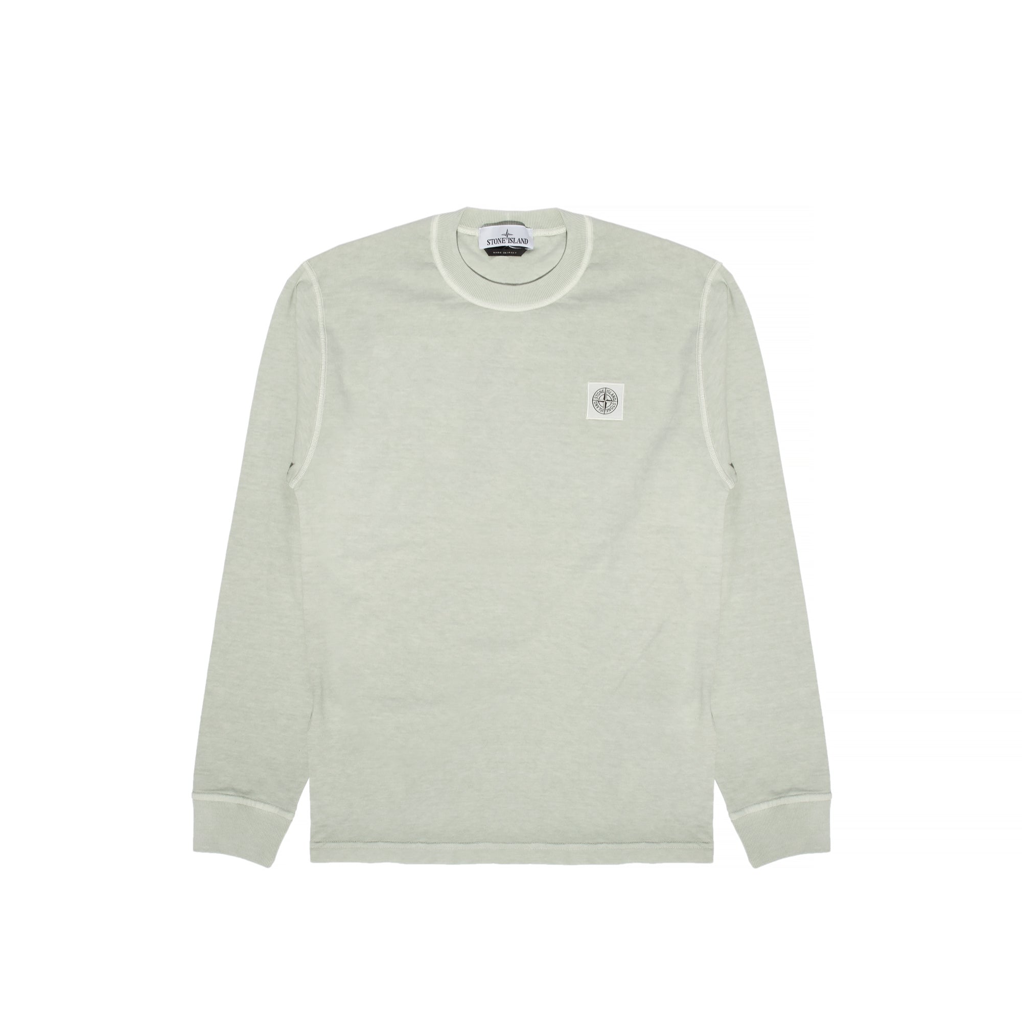 Stone Island Mens Patch Logo Fissato LS Tee