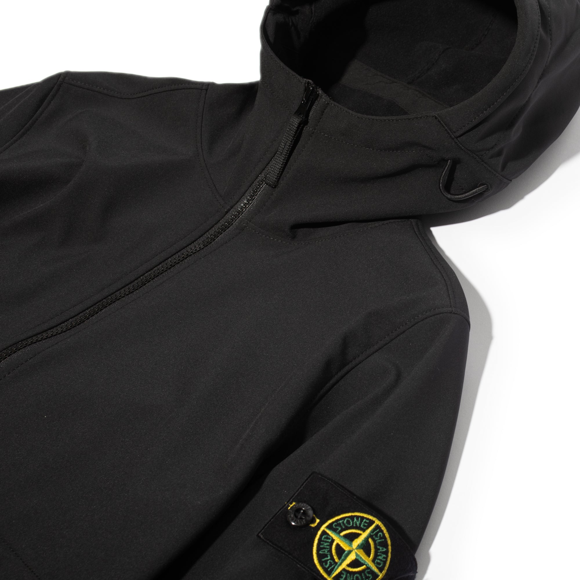 Stone Island Mens Soft-Shell Hooded Jacket