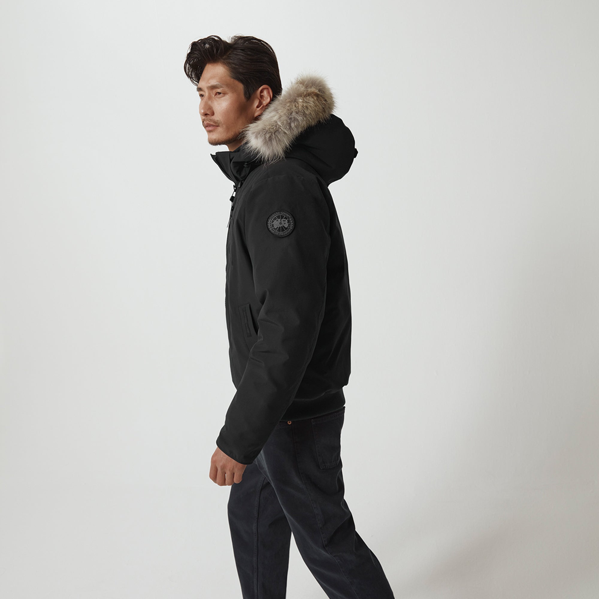 Canada Goose Mens Borden Bomber-Black Disc-Jacket 'Black'