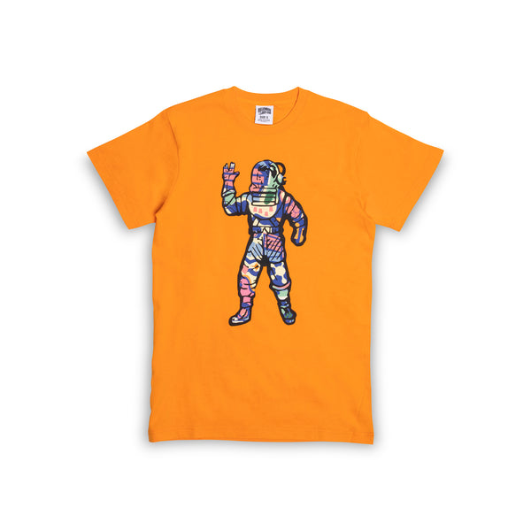 Billionaire Boys Club Mens Astronaut Plans SS Tee 'Flame Orange