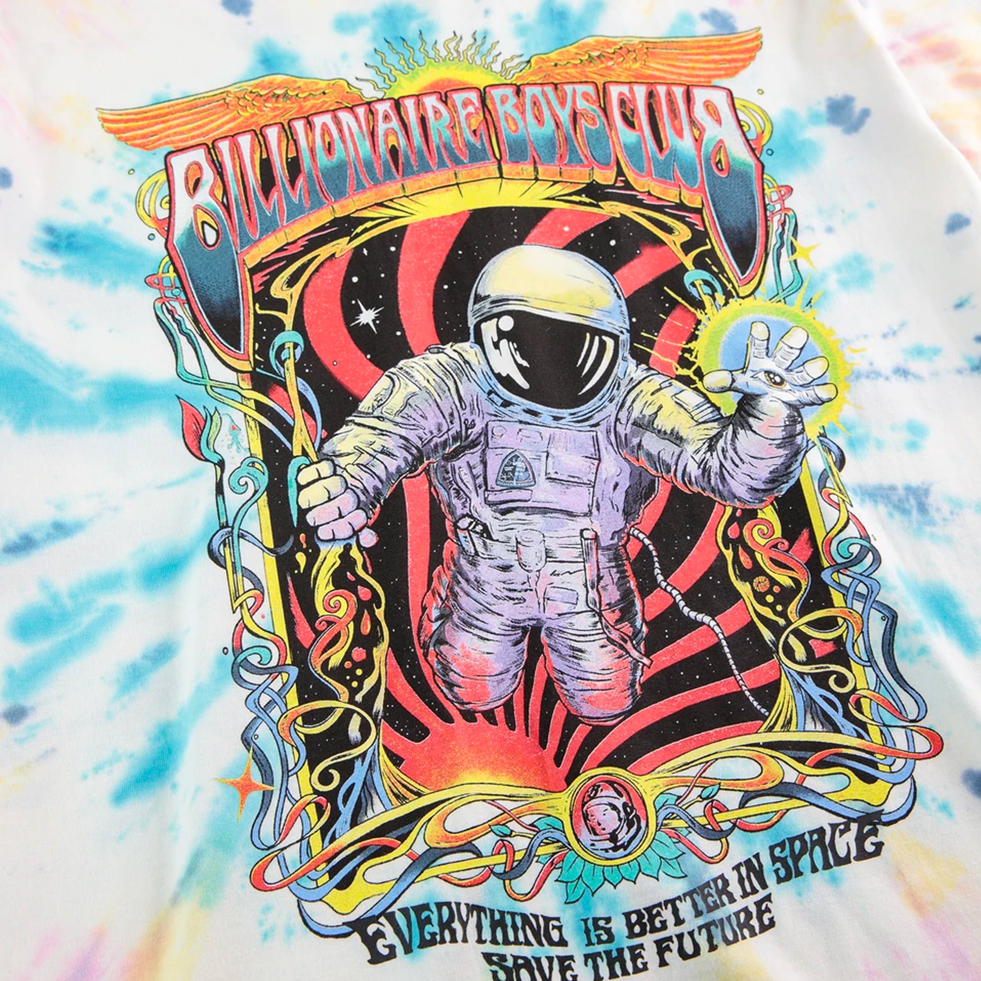 Billionaire Boys Club Mens Astro Dye Trip SS Knit Shirt 'White'