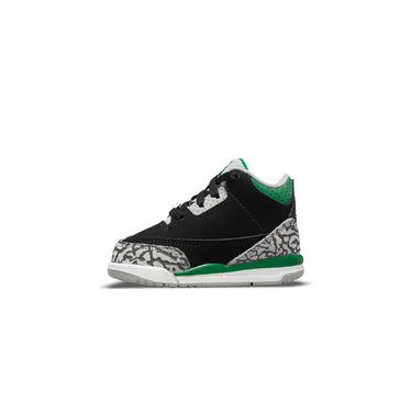 Air Jordan Infants Retro 3 TD Shoes 'Black/Pine Green'