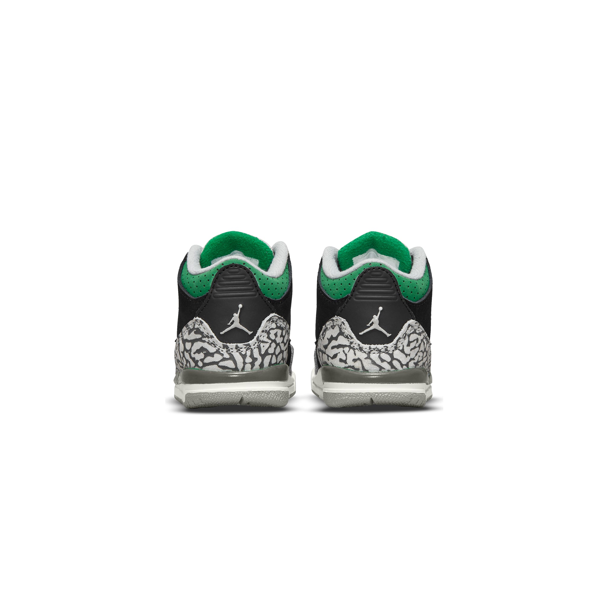 Air Jordan Infants Retro 3 TD Shoes 'Black/Pine Green'