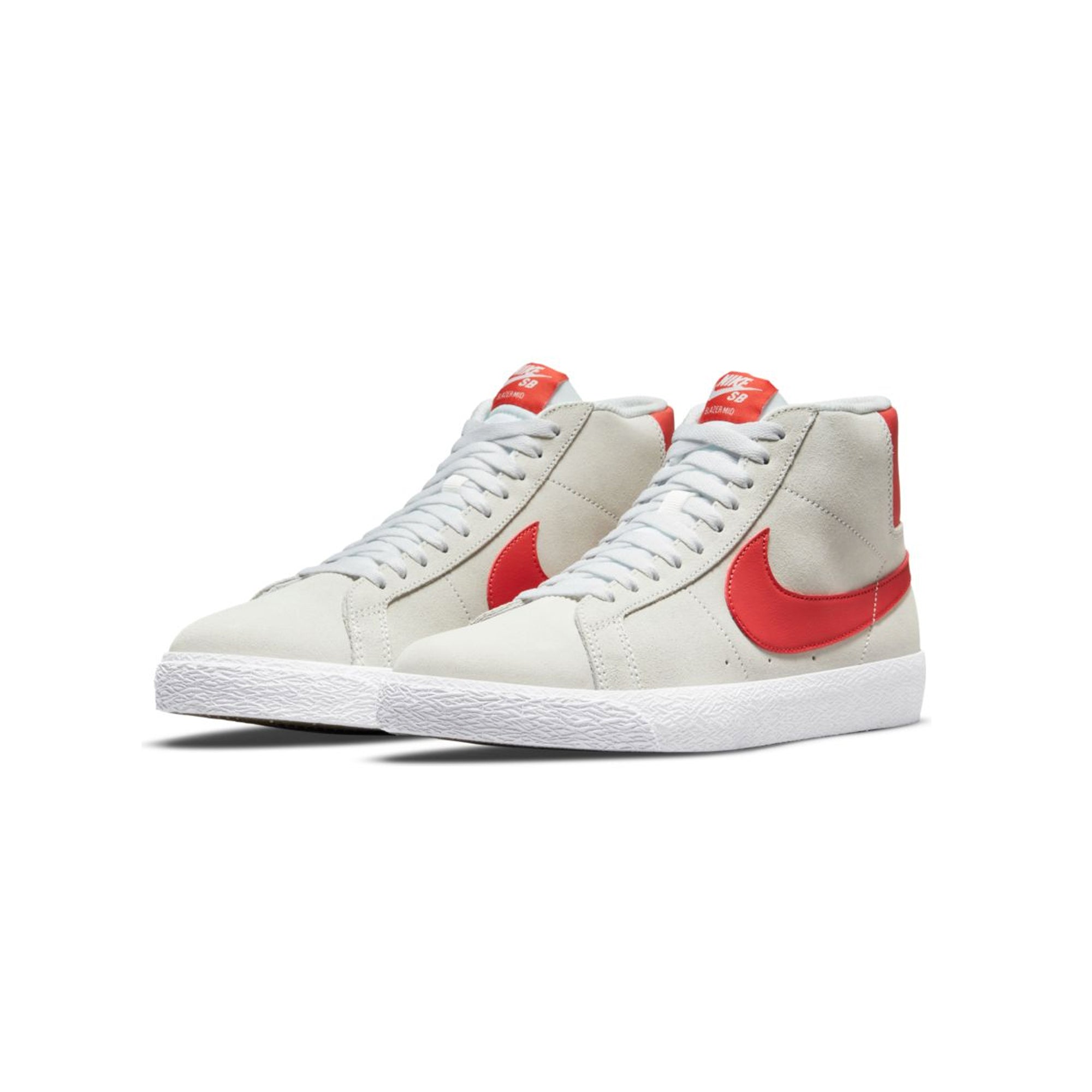 Nike SB Mens Zoom Blazer Mid Shoes 'Summit White/Lobster'