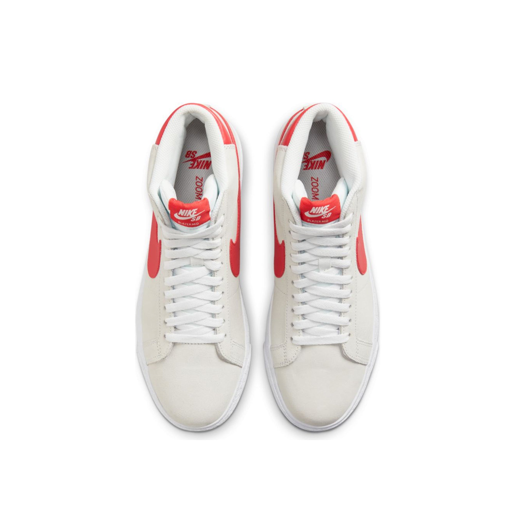 Nike SB Mens Zoom Blazer Mid Shoes 'Summit White/Lobster'