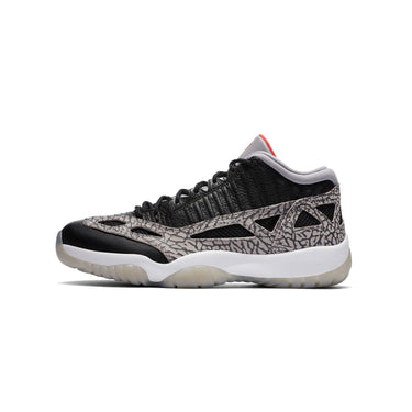 Air Jordan Mens 11 Low IE Black Cement Shoes