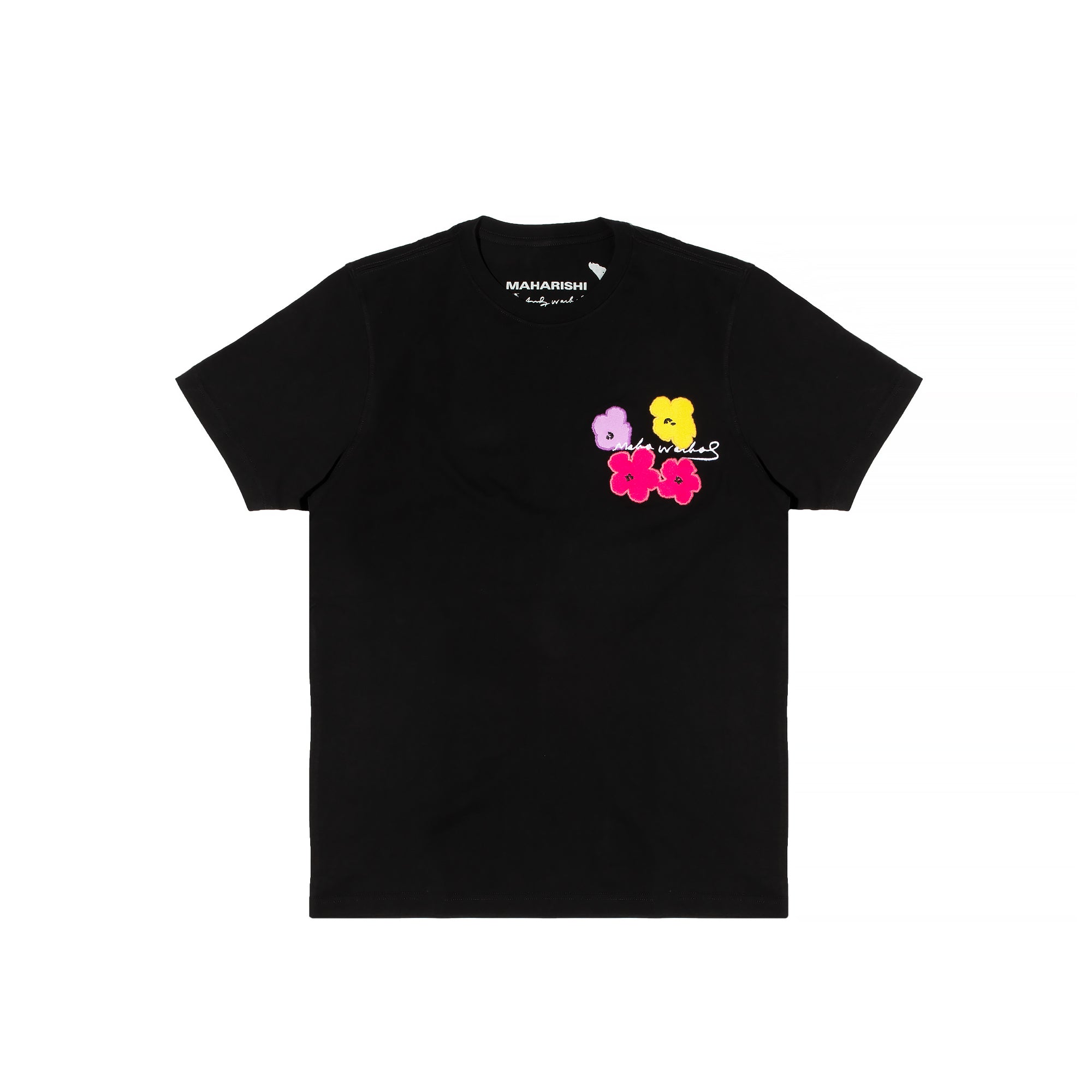 Maharishi Mens Warhol Flowers Tee Black