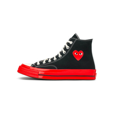 Comme des Garcons PLAY x Converse Chuck 70 High Shoes Black/Red