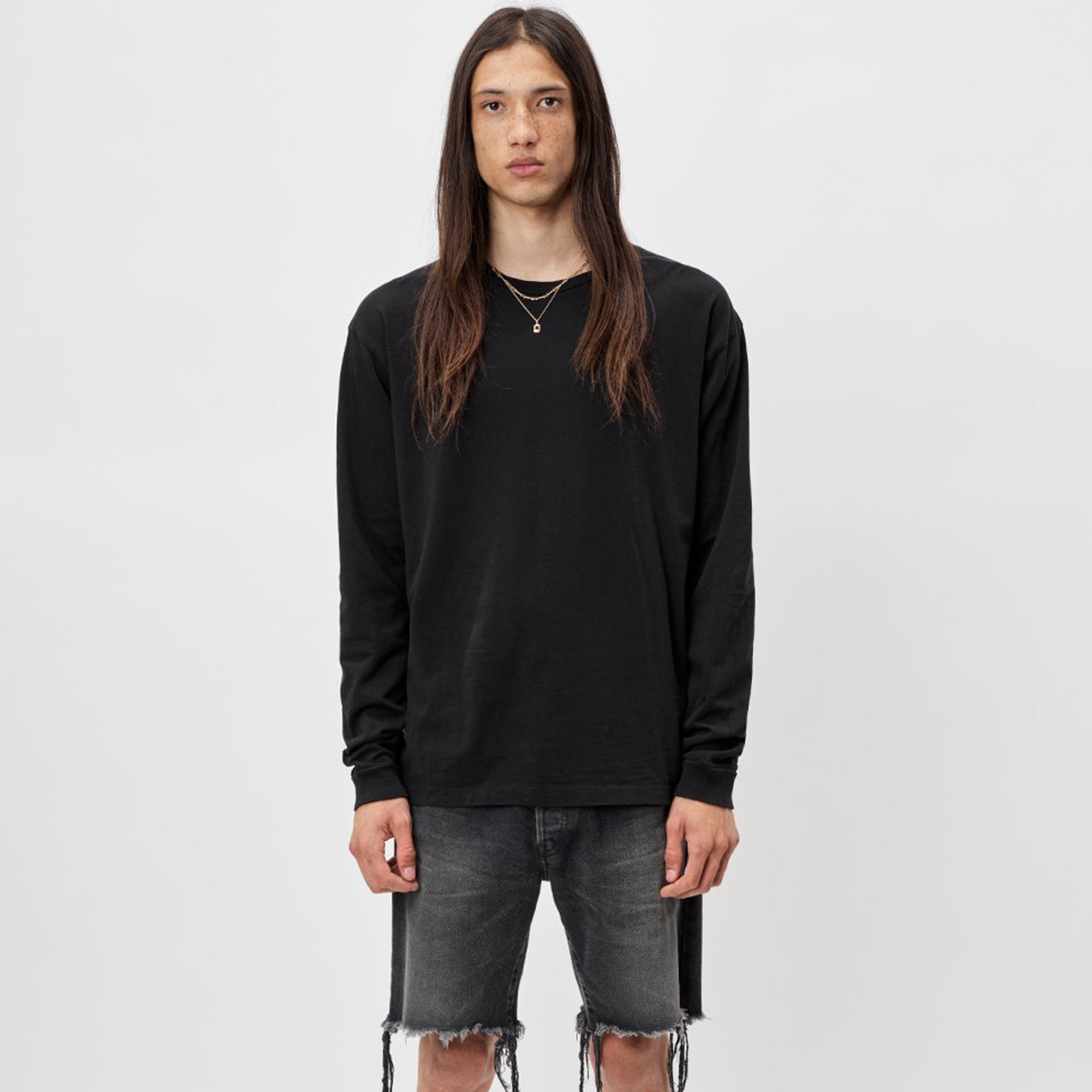 John Elliot Mens Long Sleeve University Tee 'Black'