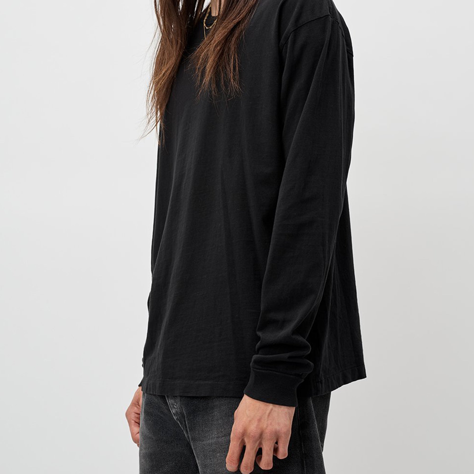 John Elliot Mens Long Sleeve University Tee 'Black'