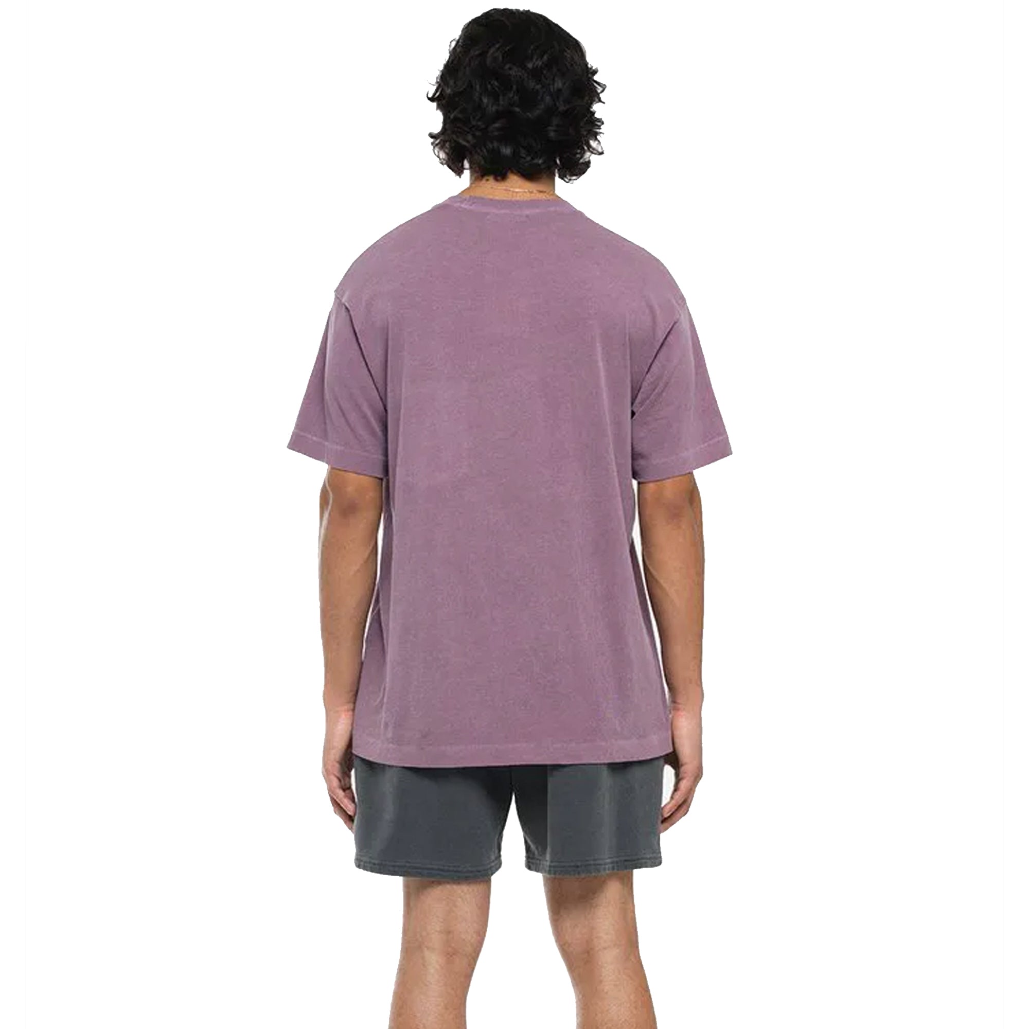 John Elliott Mens Interval Tee 'Washed Bordeaux'