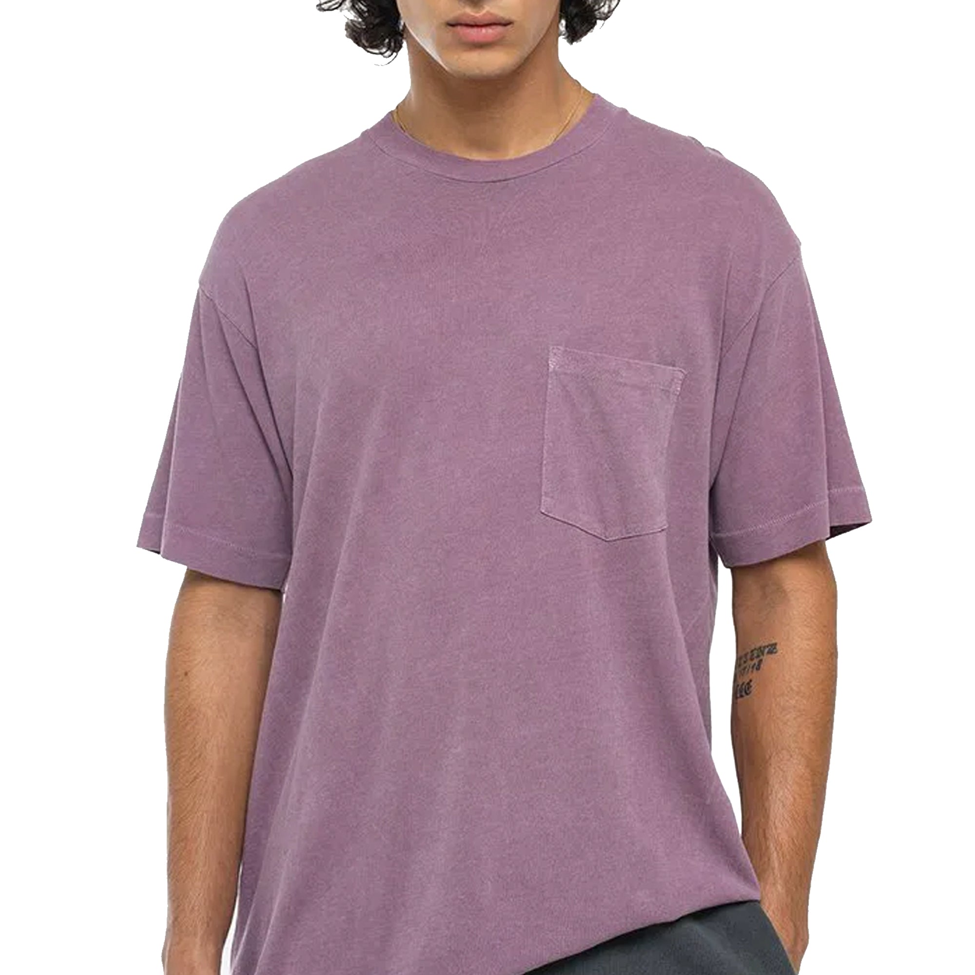 John Elliott Mens Interval Tee 'Washed Bordeaux'