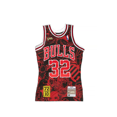 Michell & Ness Mens Chicago Bulls Hebru Jersey 'Black/Red'