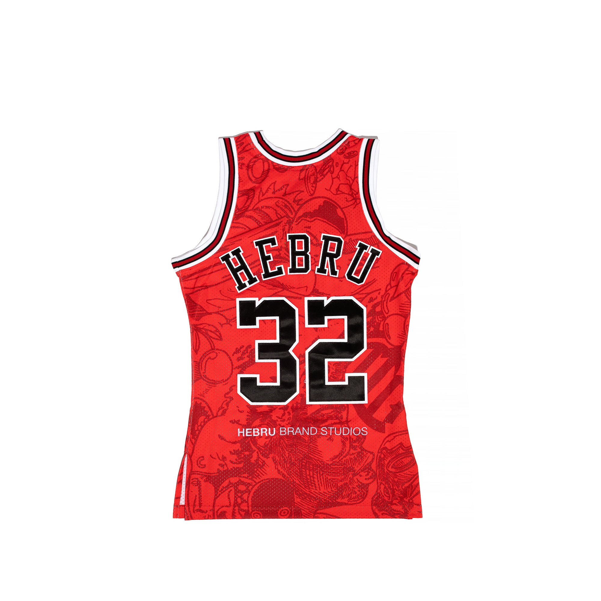 Mitchell & Ness Mens Chicago Bulls Hebru Jersey 'Red' XL