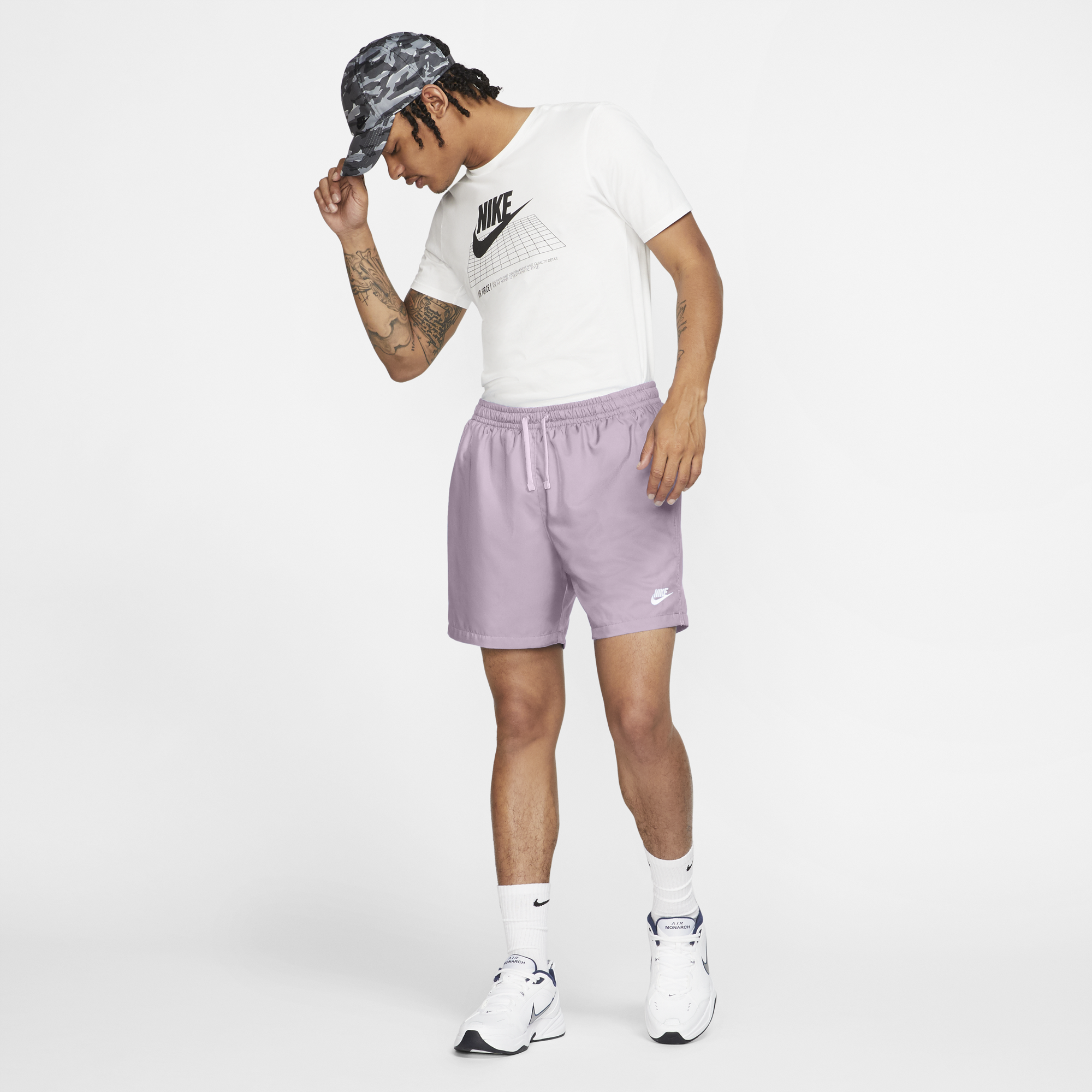 Nike Mens Sportswear Woven Shorts 'Iced Lilac'