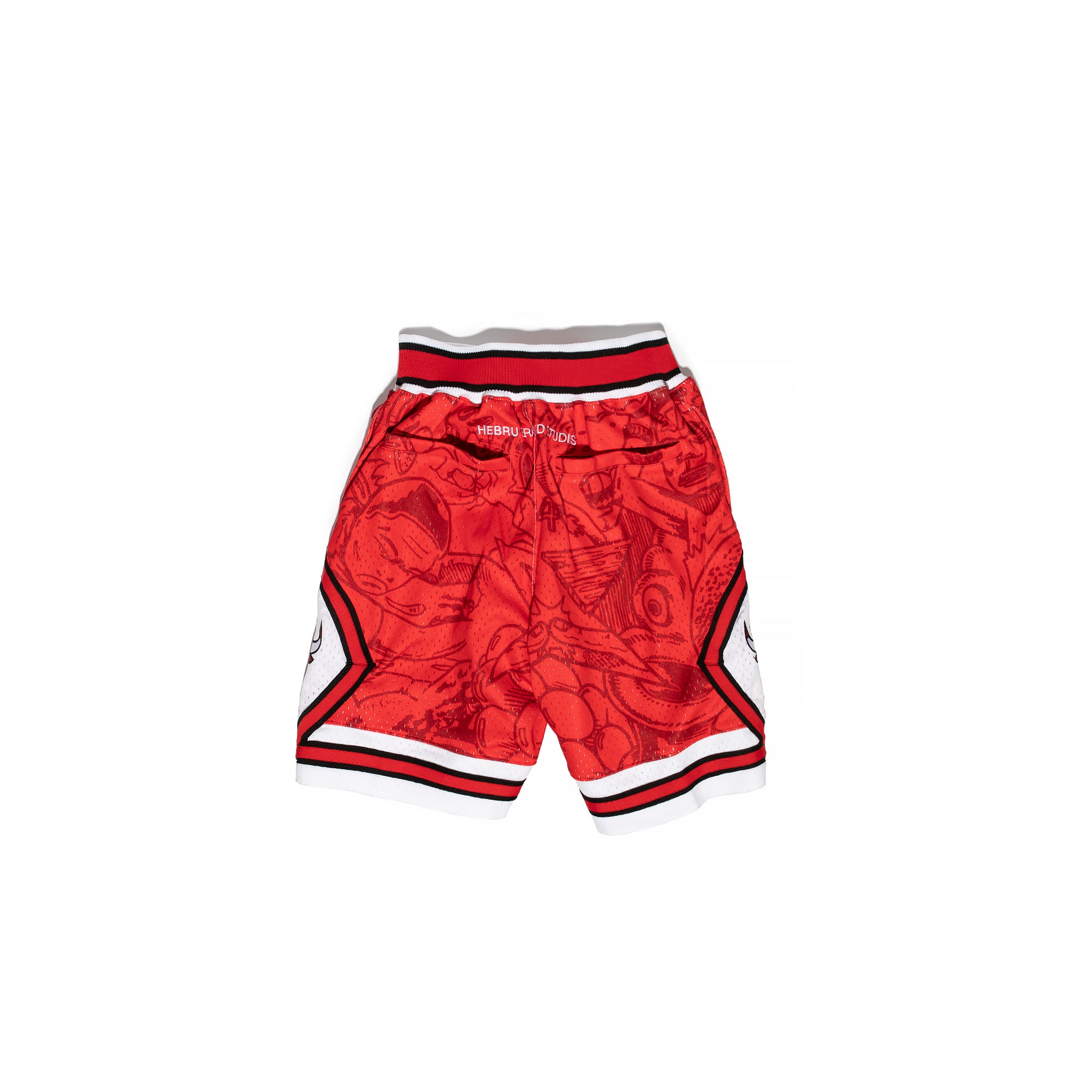 Michell & Ness Mens Chicago Bulls Hebru Shorts 'Red'