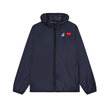 CDG Play K-Way Full Zip Hoodie 'Navy'