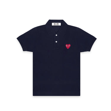 Comme des Garcons PLAY Mens Big Heart Polo Tee