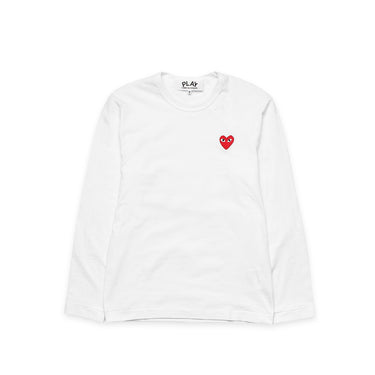Comme des Garcons Play Mens Red Heart LS Tee