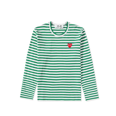 Comme des Garcons PLAY Mens L/S Striped Tee [AZ-T164-051-3]