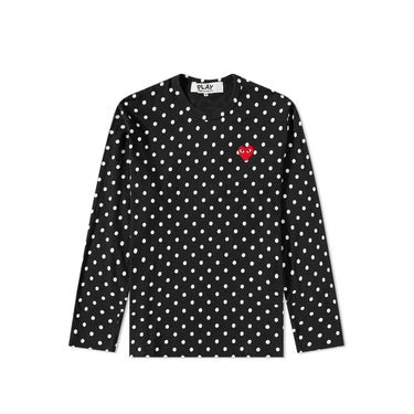 Comme des Garcons PLAY Mens L/S Polka Dot Tee