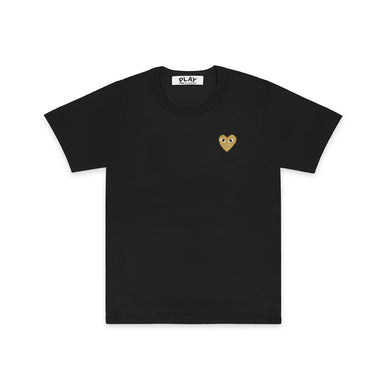 Comme des Garcons PLAY Mens Gold Heart Tee [AZ-T216-051-1]