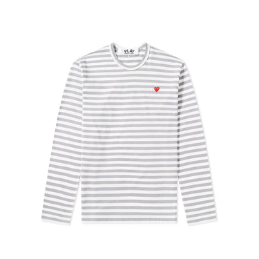 Comme des Garcons PLAY Womens LS Striped Tee