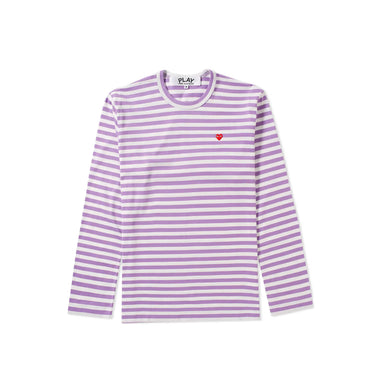 Comme des Garcons PLAY Womens LS Striped Tee