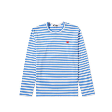 Comme des Garcons PLAY Mens Striped L/S Tee [AZ-T218-051-1]