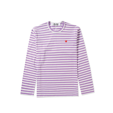 Comme des Garcons PLAY Mens Striped L/S Tee [AZ-T218-051-4]