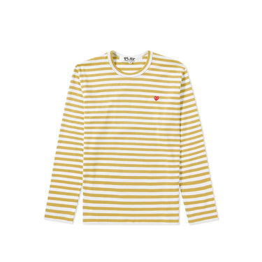 Comme des Garcons PLAY Mens Striped L/S Tee [AZ-T218-051-5]