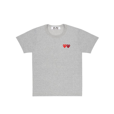 Comme des Garcons Play Mens Double Heart SS Tee
