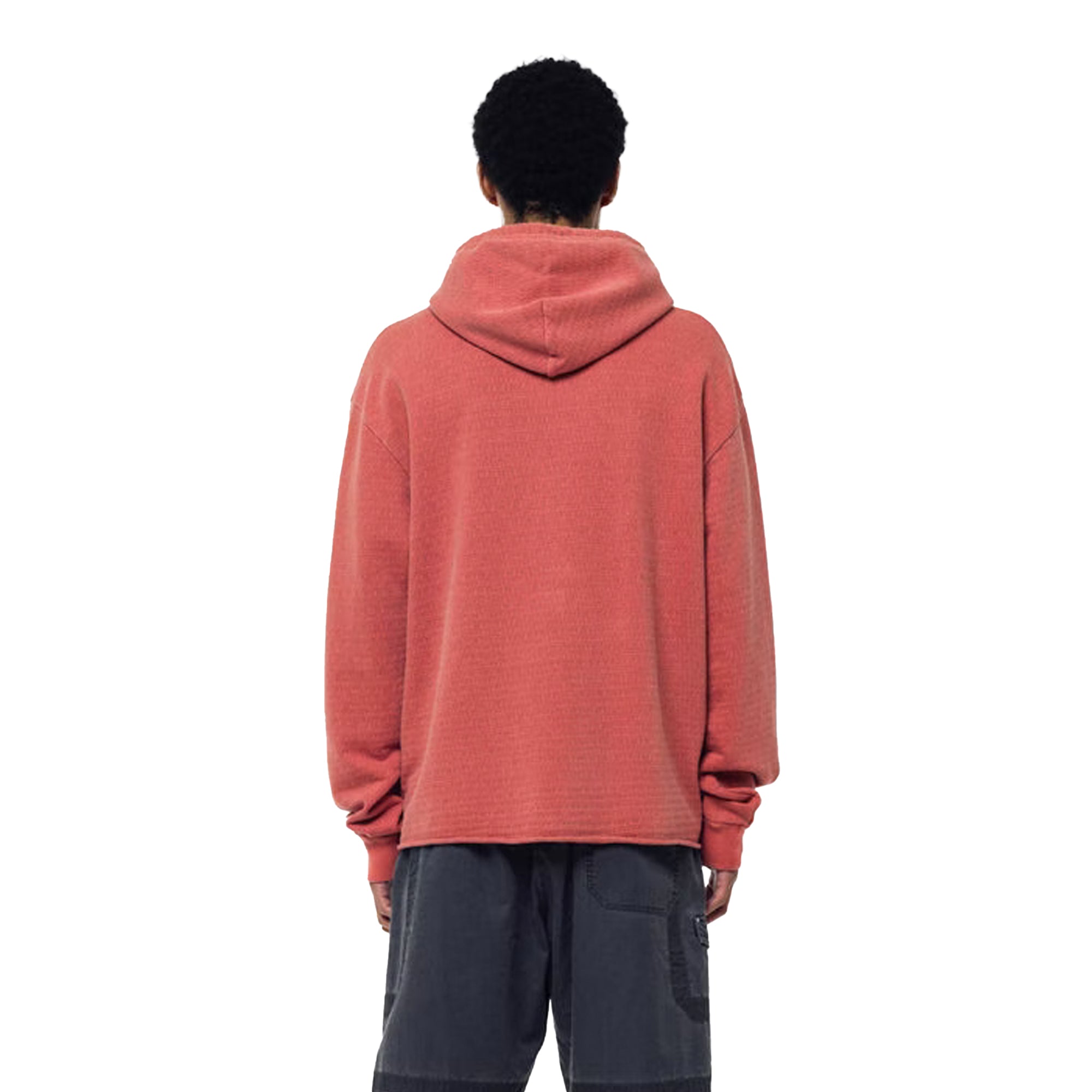 John Elliott Raw Edge Jacquard Terry Hoodie 'Terra Cotta'