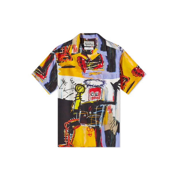 シャツ 21ss WACKO MARIA JEAN-MICHEL BASQUIAT L Wacko Maria Mens Jean-Michel Basquiat SS Hawaiian Shirt – Extra Butter