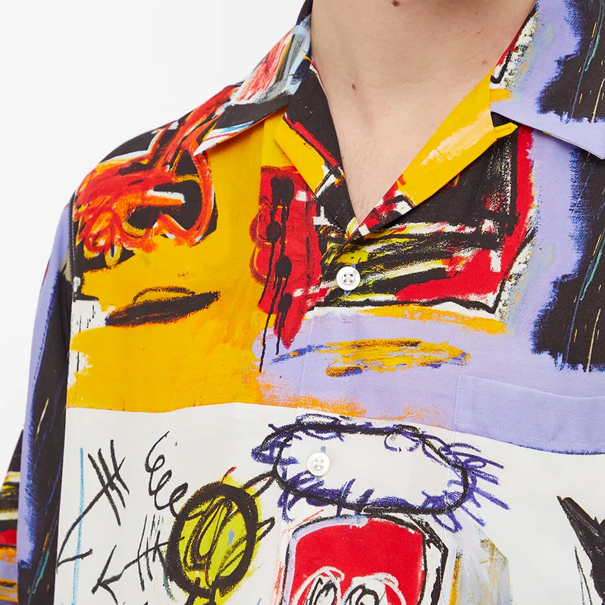 Wacko Maria Mens Jean-Michel Basquiat SS Hawaiian Shirt