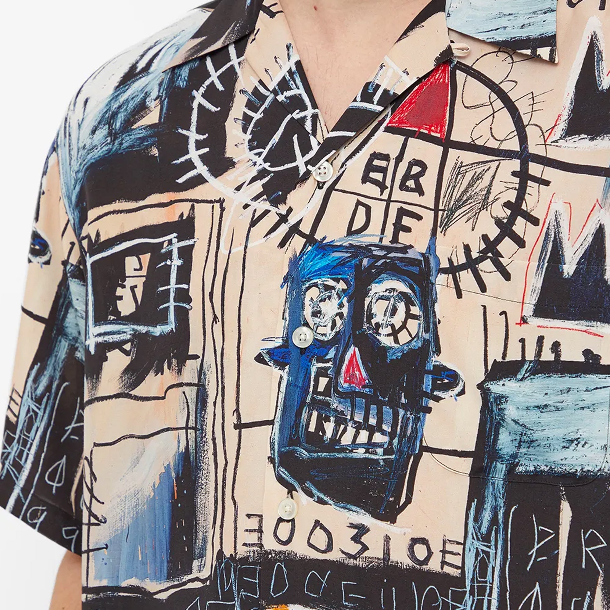 Wacko Maria Mens Jean-Michel Basquiat SS Hawaiian Shirt