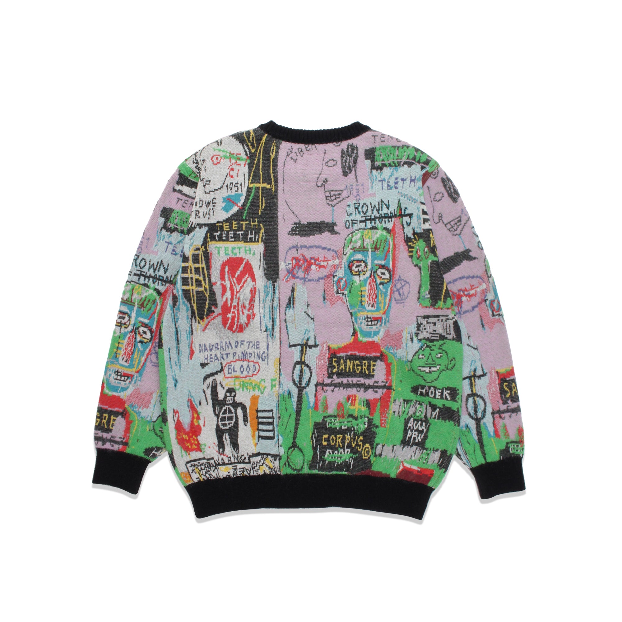 【値下げ】WACKO MARIA × BASQUIAT カーディガン Lサイズ Wacko Maria Mens Jean-Michel Basquiat Cardigan (Type-3) – Extra Butter
