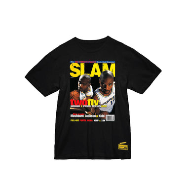 Mitchell & Ness Mens Golden State Warriors Slam Cover Tee 'Black'
