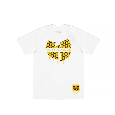 Mitchell & Ness x Extra Butter x Hulu Mens Wu Tang Honeycomb Tee 'White'