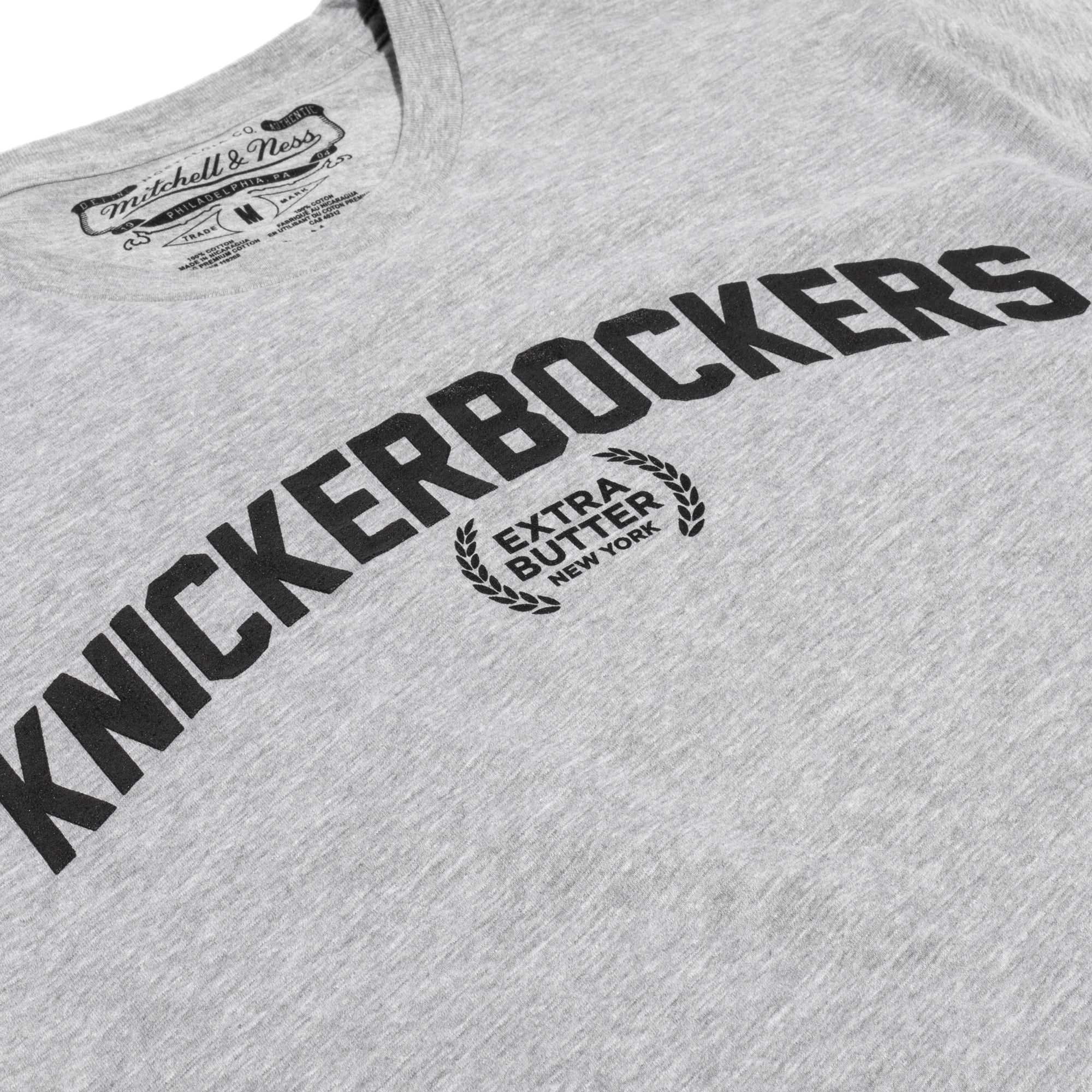 Mitchell & Ness x EB NBA Knickerbockers Tee 'Grey Heather'