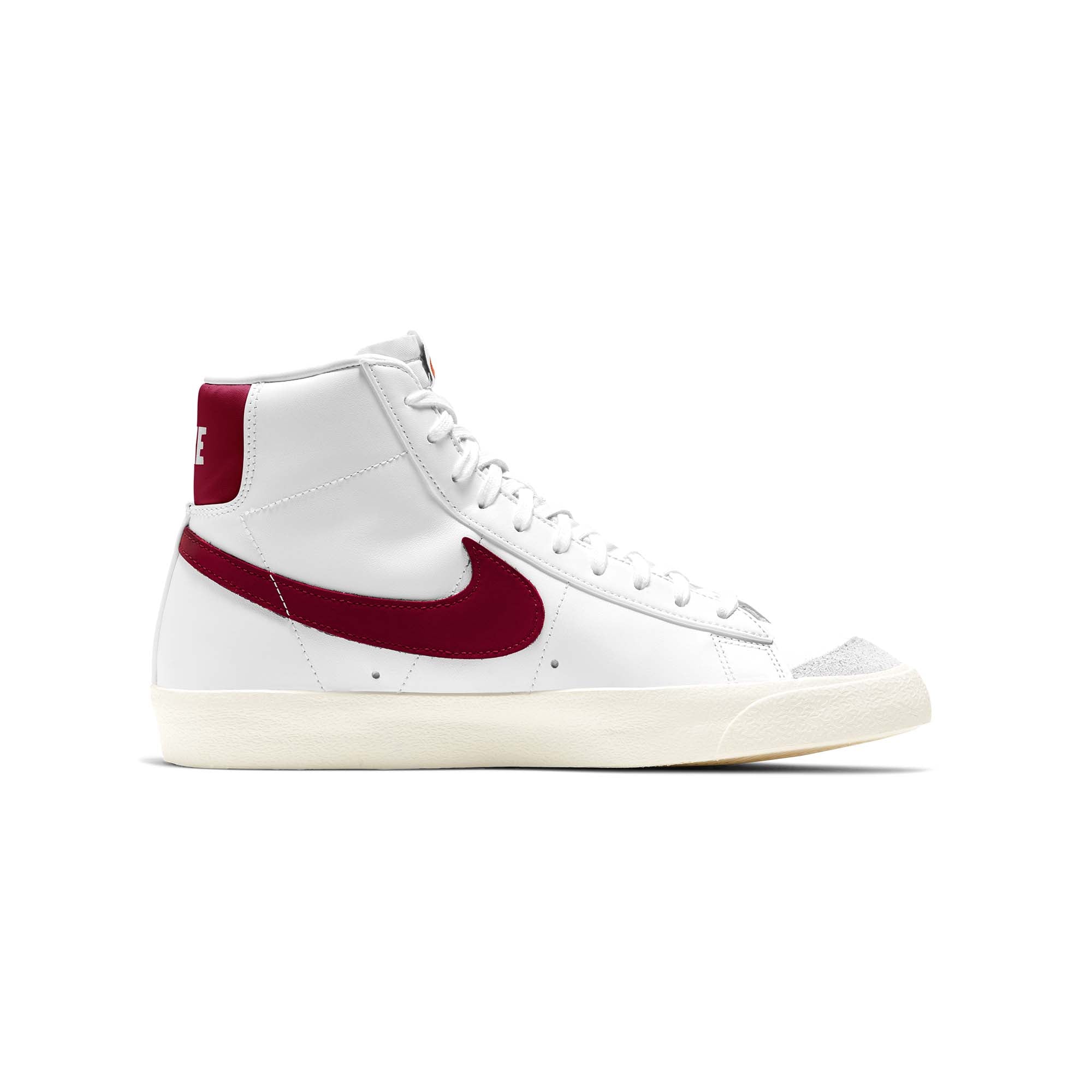 Nike Mens Blazer Mid 77' Vintage Shoe 'White/Red'