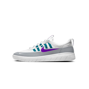 Nike SB Mens Nyjah Free 2 Shoes Wolf Grey/Fierce Purple