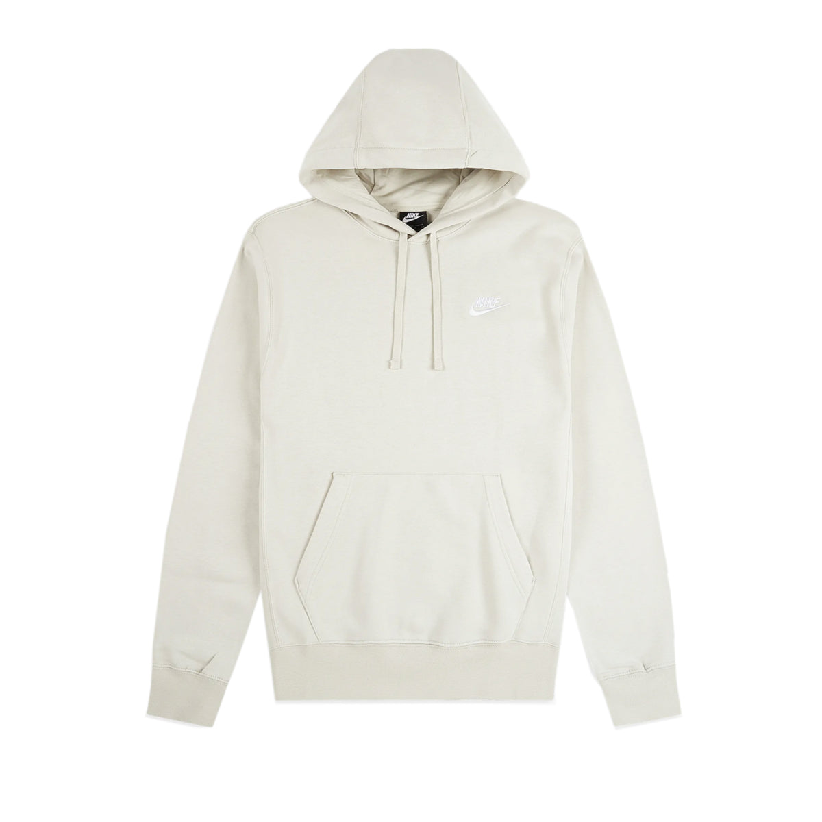 Nike Mens Sportswear Club Fleece Hoodie Light Bone – Extra Butter