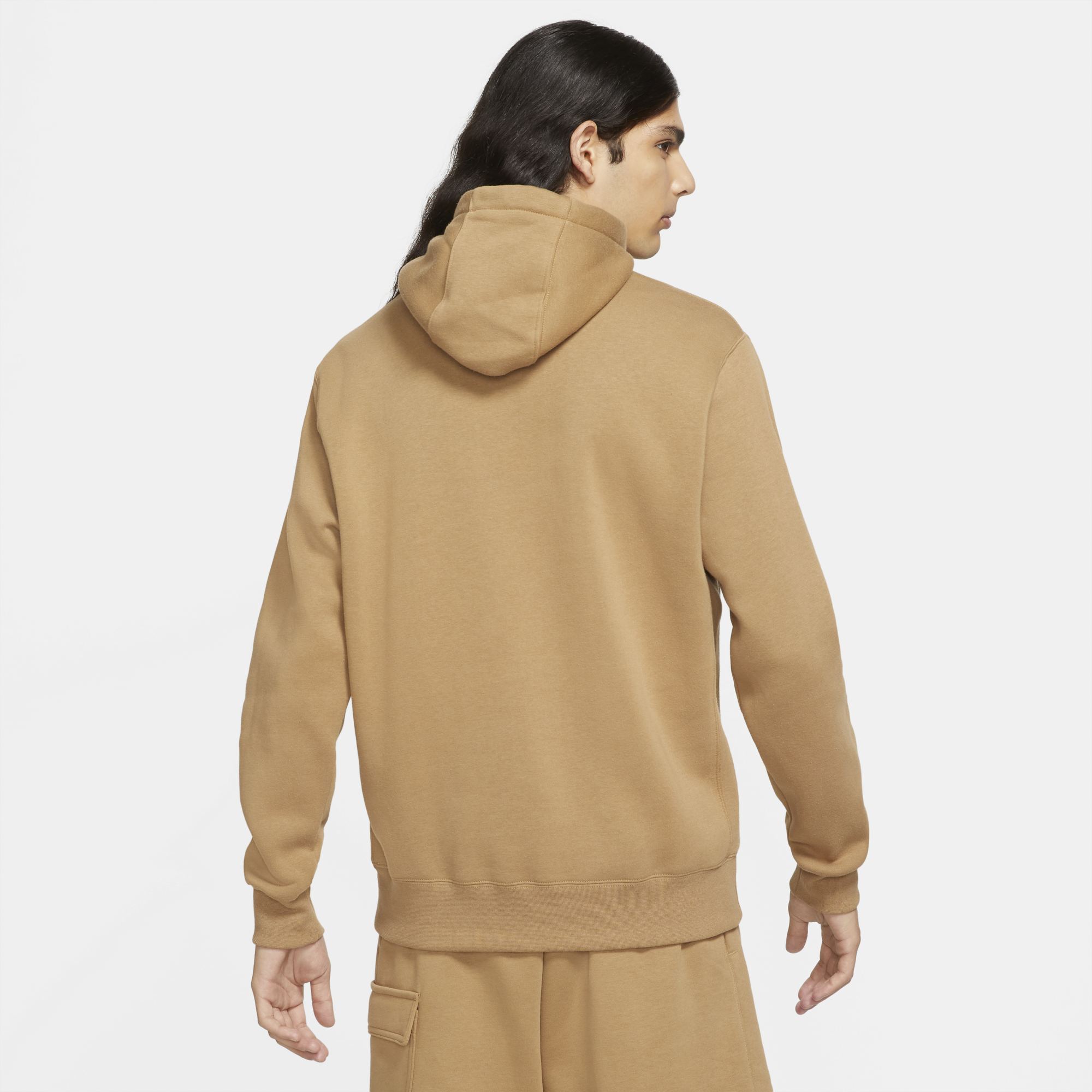 Nike Mens Sportswear Club Fleece Hoodie 'DK Driftwood'